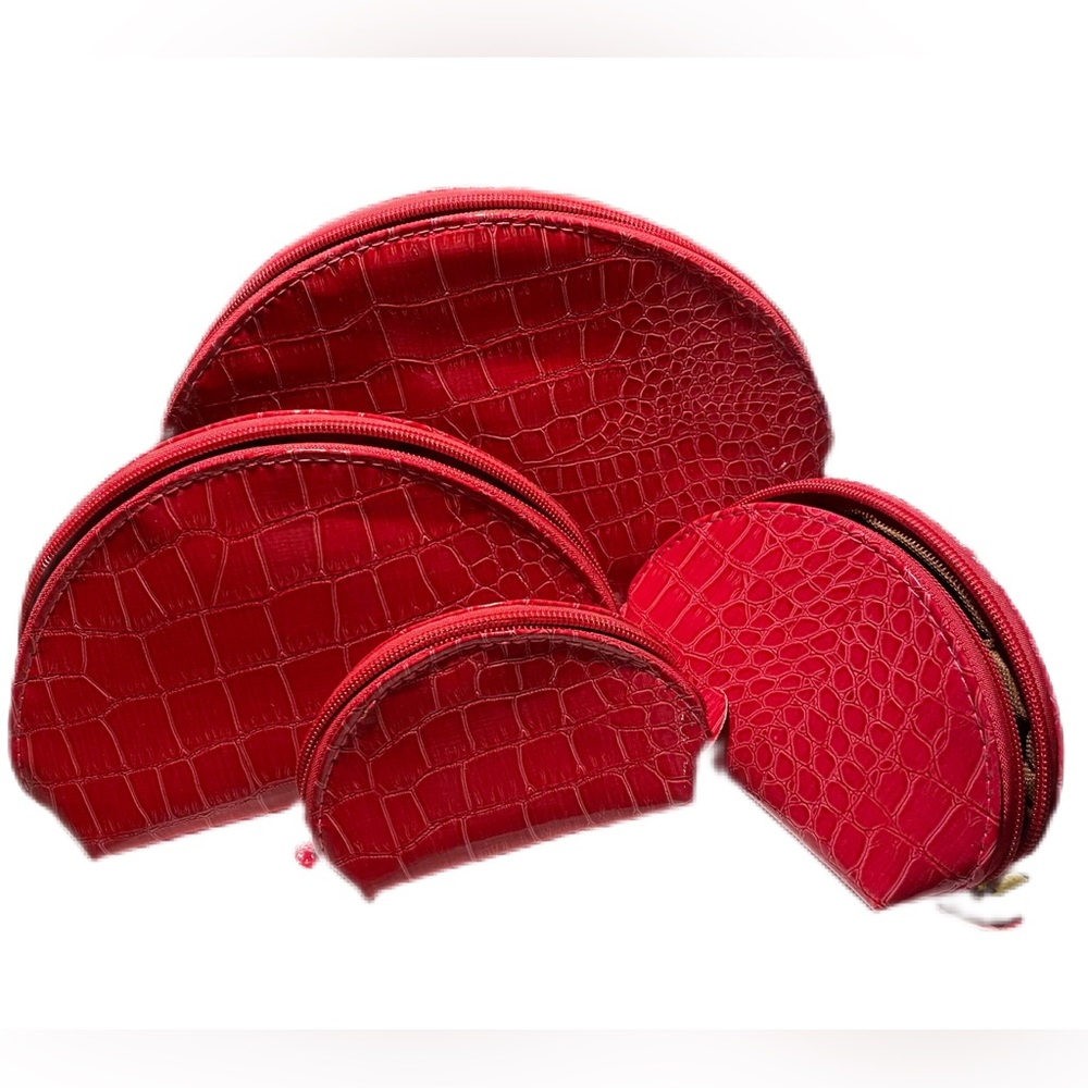 Four Piece Cosmetic Organizer & Essentials Bag